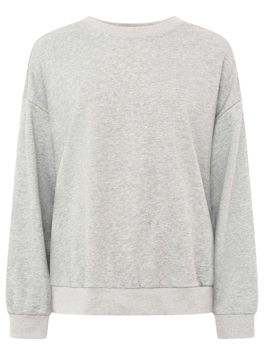 💕 Zwillingsherz Sweatshirt "Basic Uni" Sweater Grau