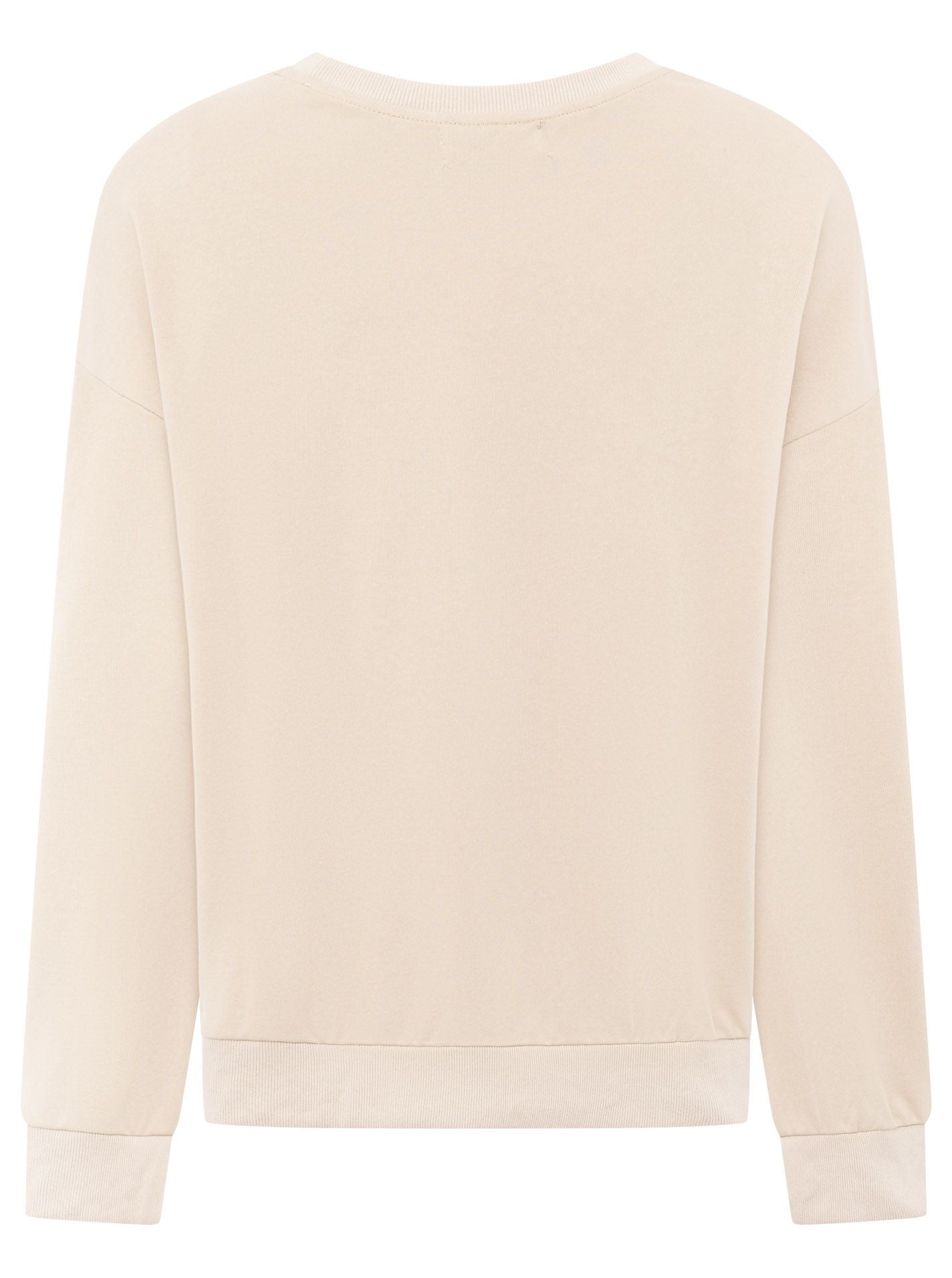 💕 Zwillingsherz Sweatshirt "Basic Uni" Sweater Beige