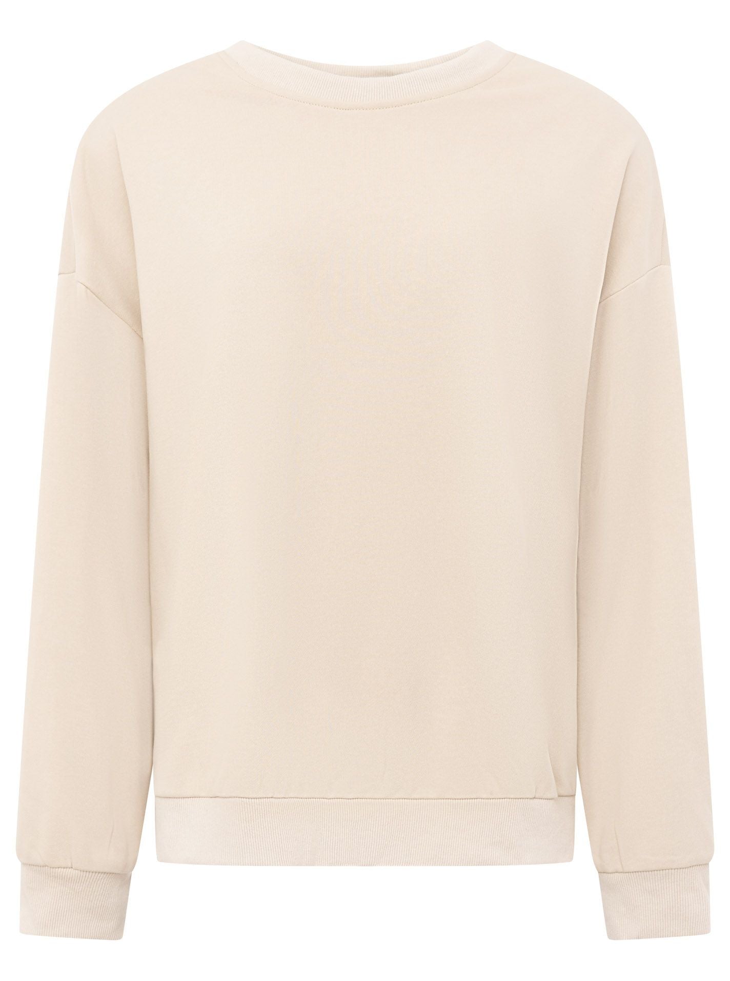 💕 Zwillingsherz Sweatshirt "Basic Uni" Sweater Beige