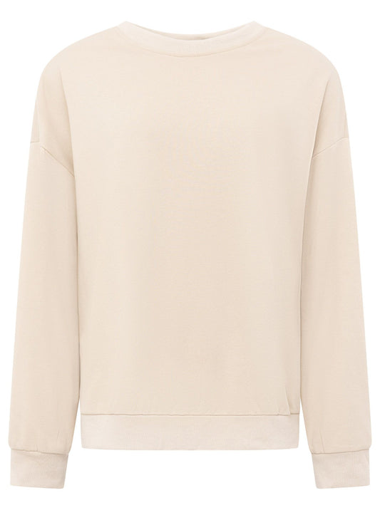 💕 Zwillingsherz Sweatshirt "Basic Uni" Sweater Beige