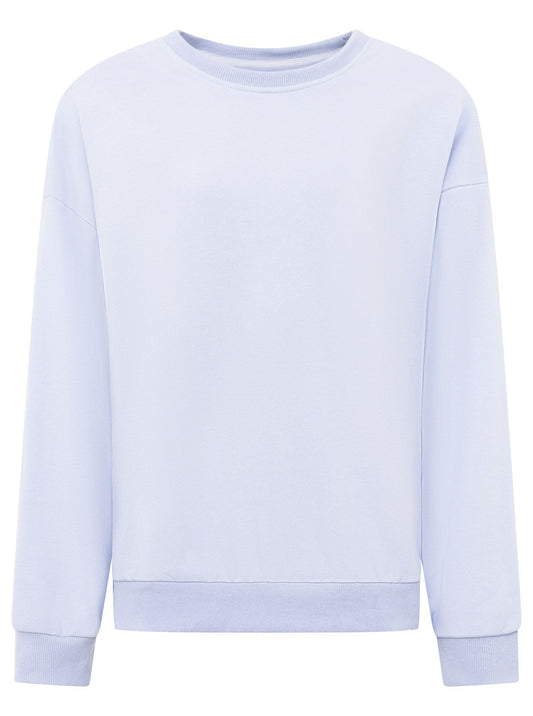 💕 Zwillingsherz Sweatshirt "Basic Uni" Sweater Hellblau