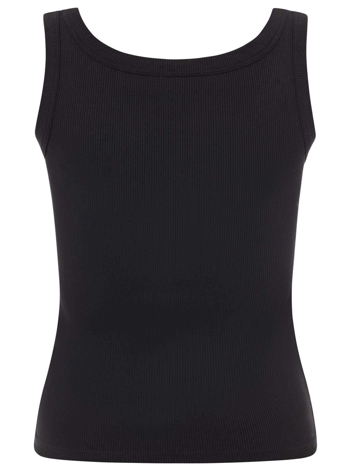 💕 Zwillingsherz Top "Uni Basic" Tanktop Schwarz