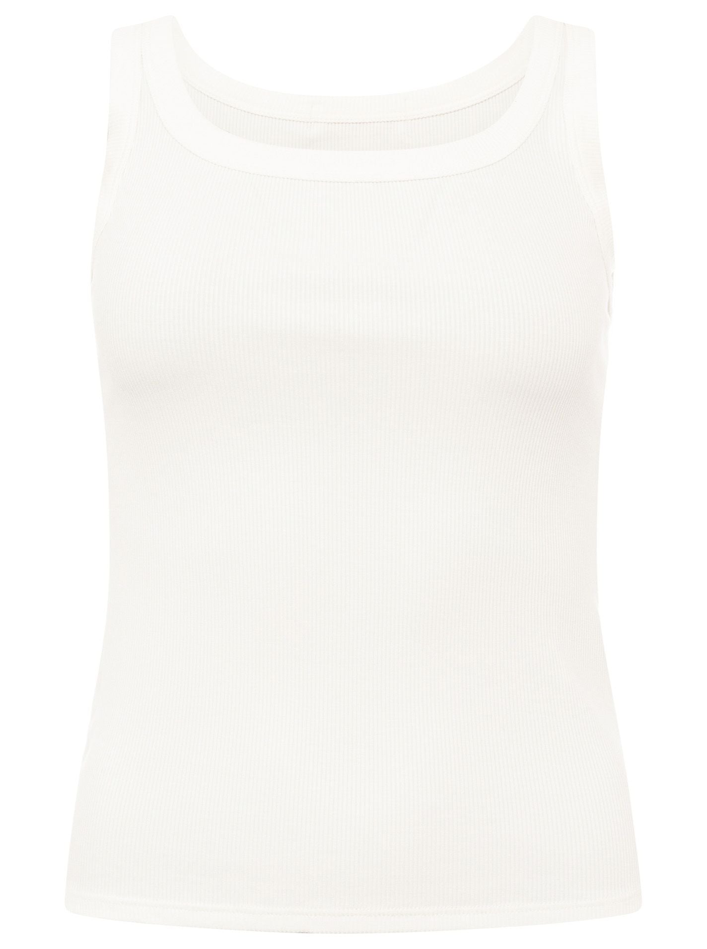 💕 Zwillingsherz Top "Uni Basic" Tanktop Weiß