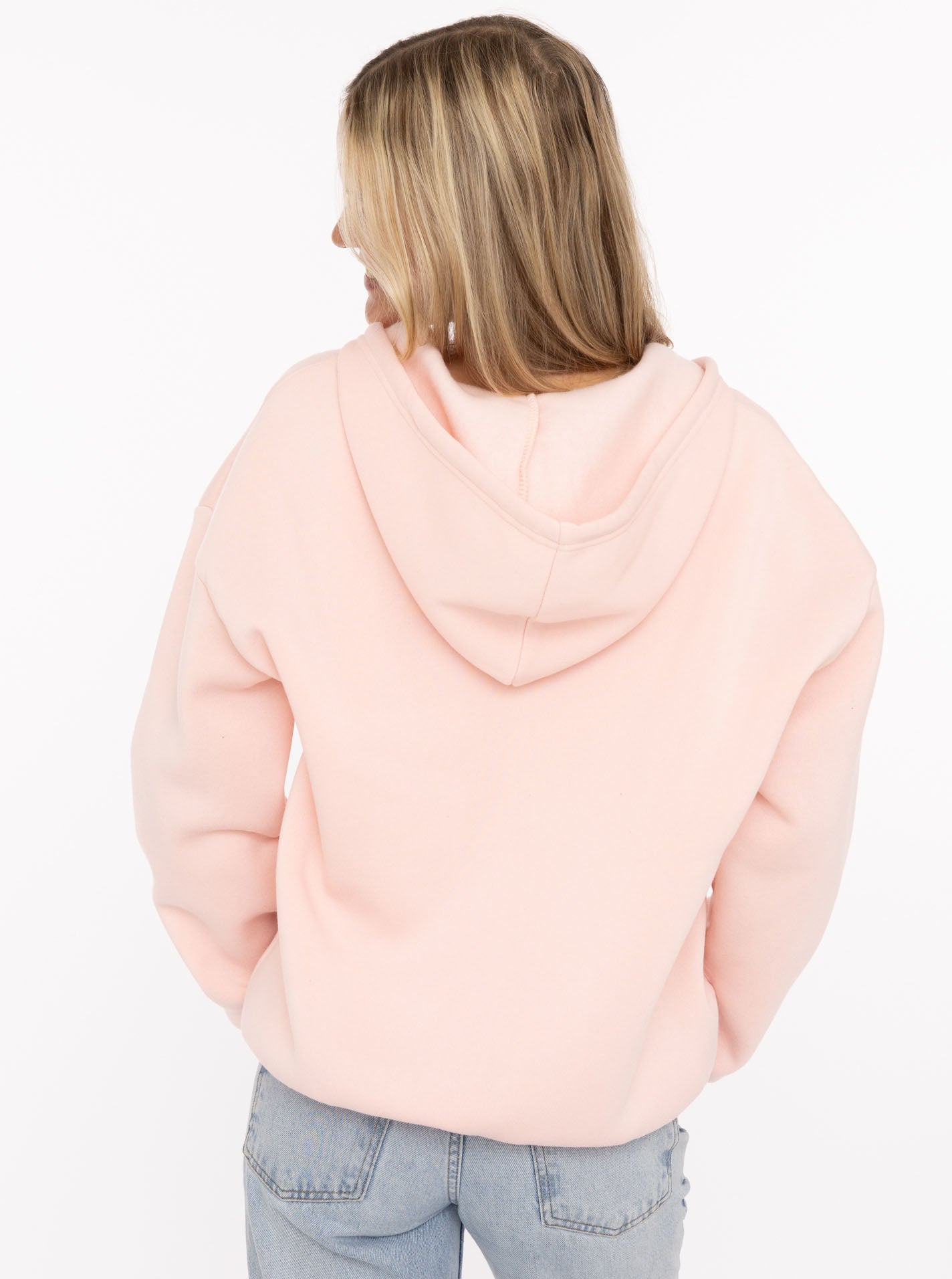 💕 Zwillingsherz Hoodiejacke Zip "Basic Uni" Rosa