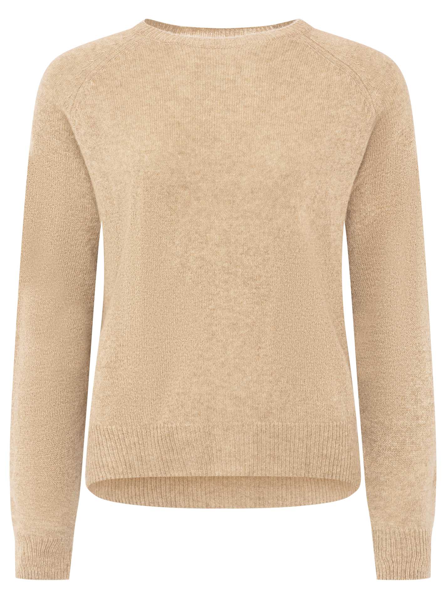 💕 Zwillingsherz Pullover Pulli "Blogger & Uni" Rundhalspullover 100 % Kaschmir Cashmere Beige