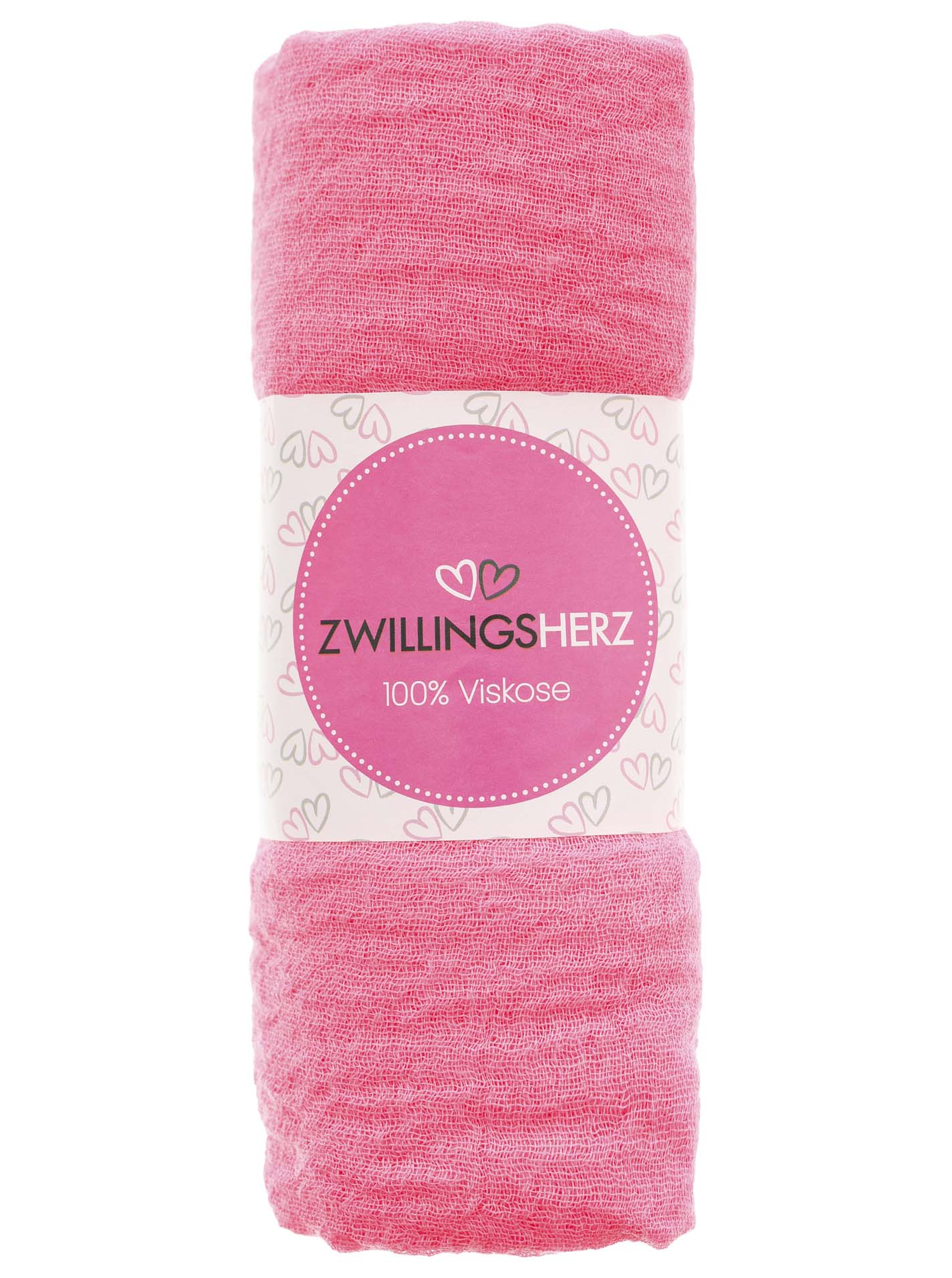 💕 Schal Tuch "Uni" 100 % Viskose Pink