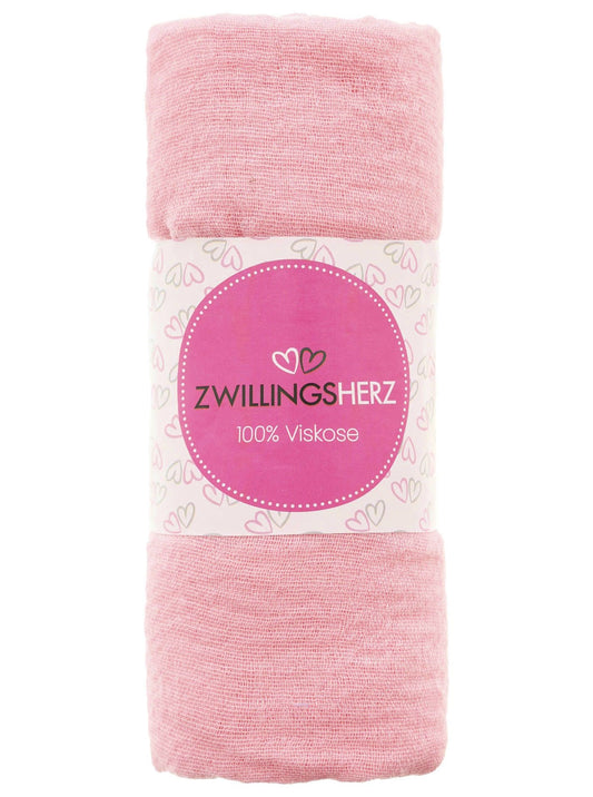 💕 Schal Tuch "Uni" 100 % Viskose Rosa