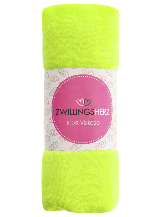 💕 Schal Tuch "Uni" 100 % Viskose Lime