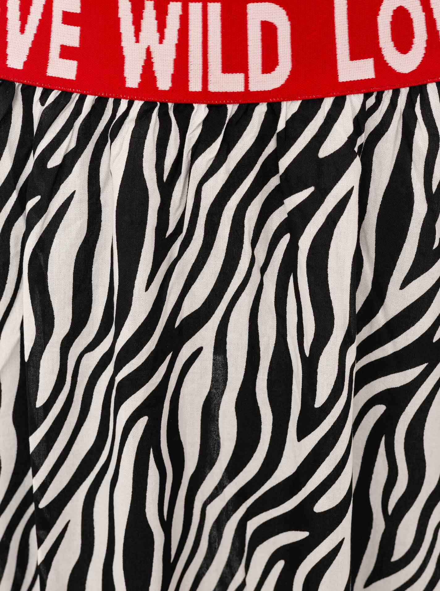💕 Zwillingsherz Rock "Classic Zebra" 100 % Viskose Schwarz