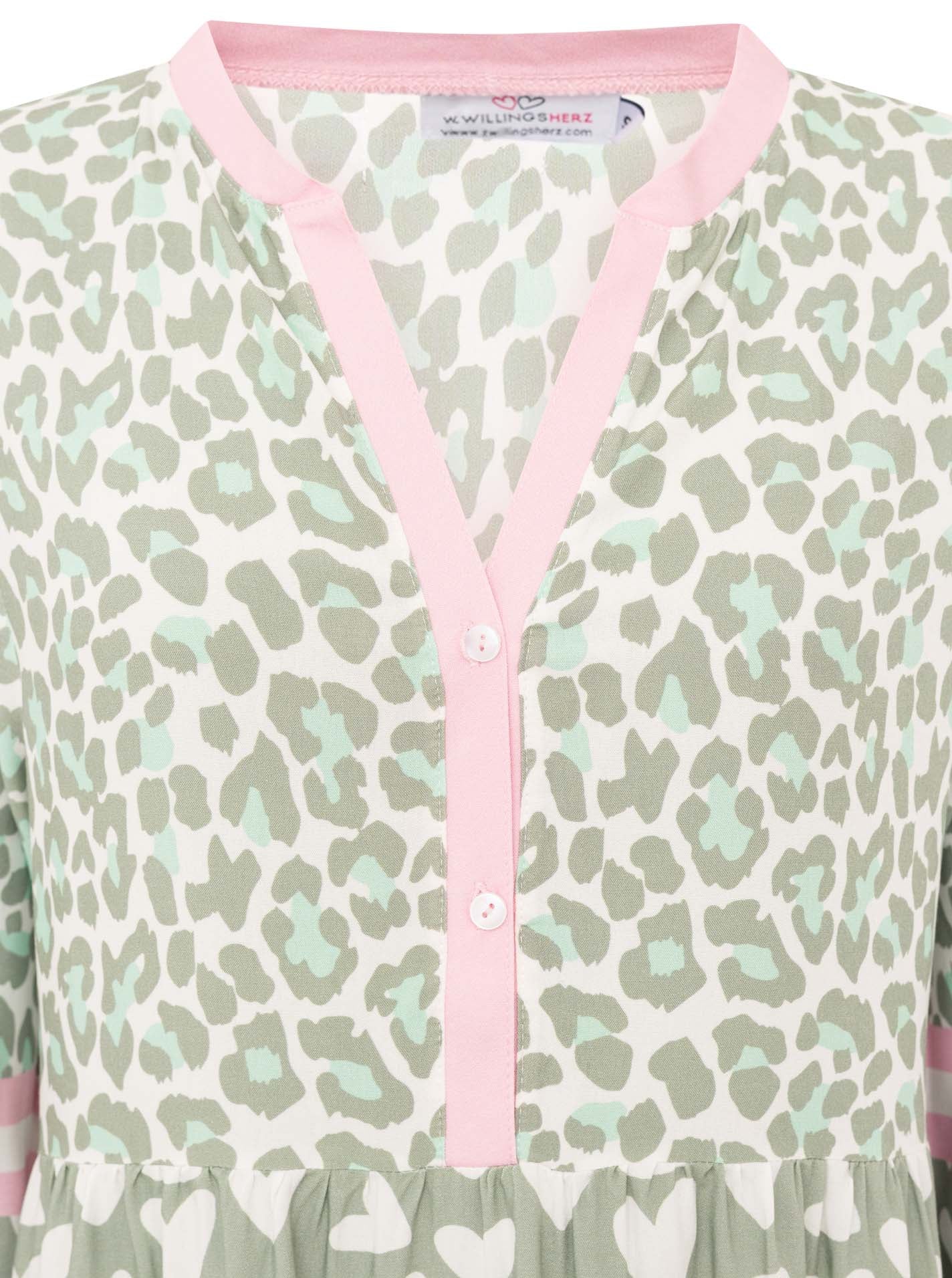 💕 Zwillingsherz Maxikleid "Leo Love" Salbei