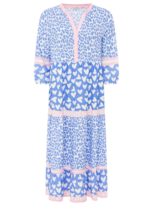 💕 Zwillingsherz Maxikleid "Leo Love" Hellblau