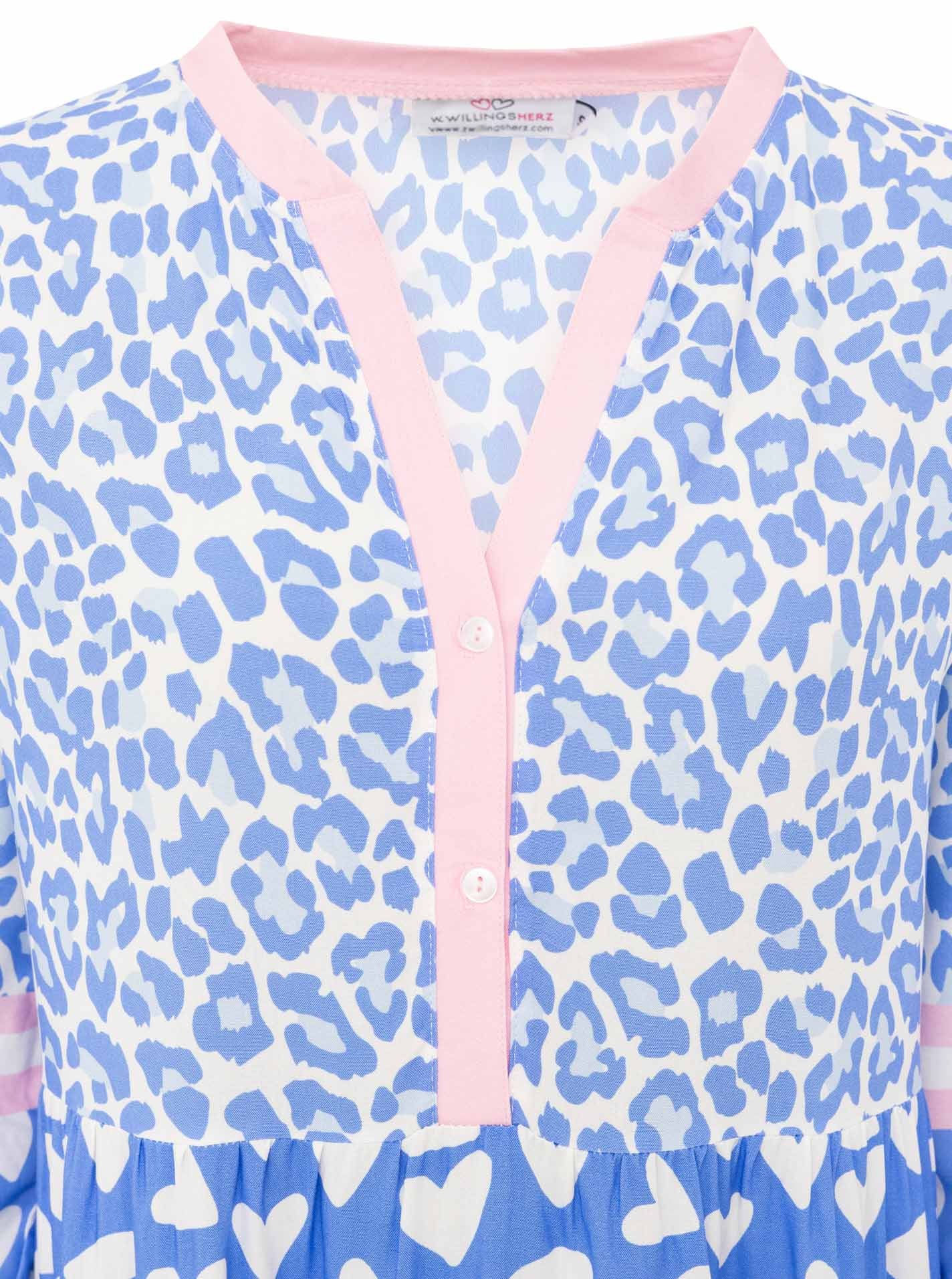 💕 Zwillingsherz Maxikleid "Leo Love" Hellblau