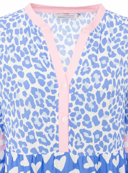 💕 Zwillingsherz Maxikleid "Leo Love" Hellblau