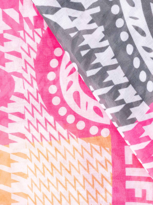 💕 Zwillingsherz Tuch "Mustermix Positiv Life" Pink