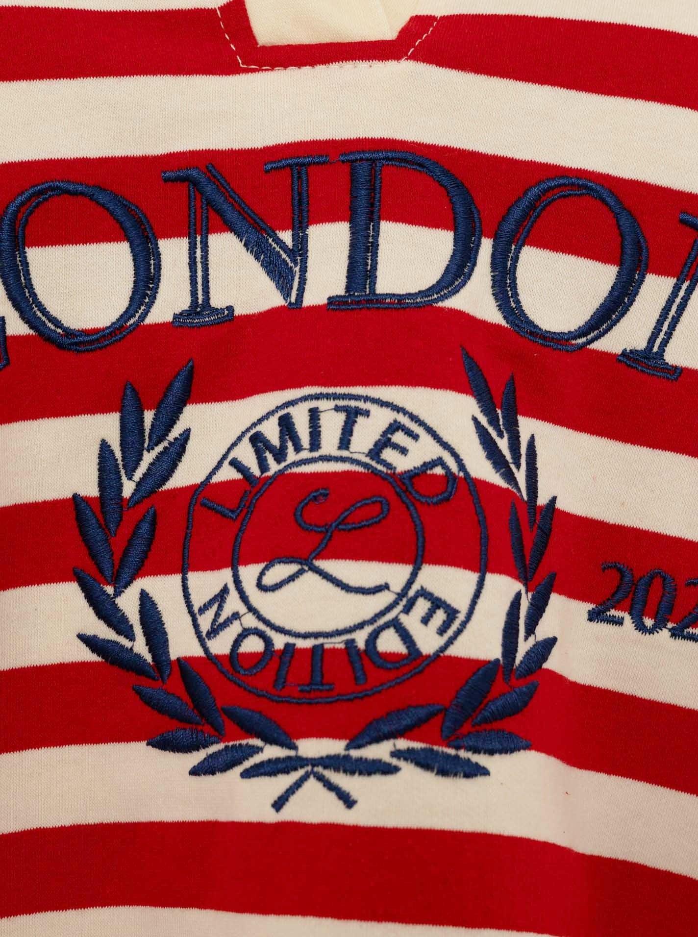 💕 Zwillingsherz Poloshirt "London" BW Baumwolle Rot