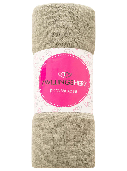 💕 Schal Tuch "Uni" 100 % Viskose Salbei