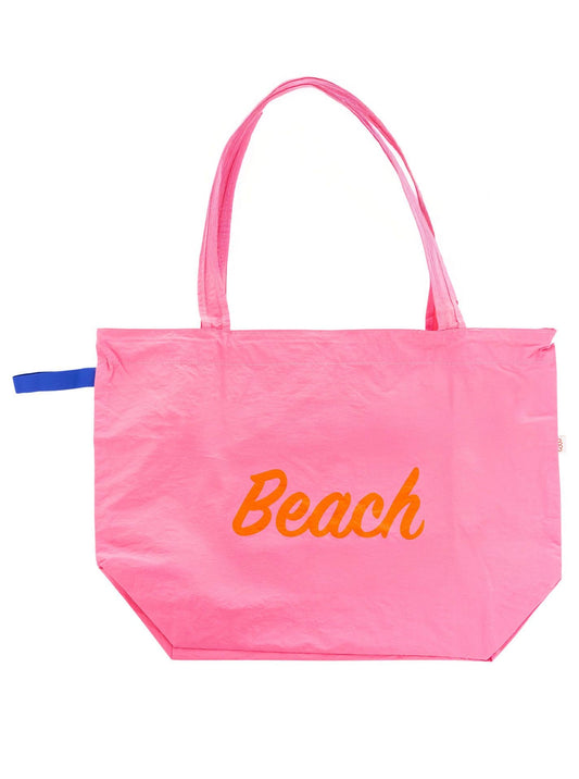 💕 Zwillingsherz Shopper "Beach" Tasche Strandtasche Pink