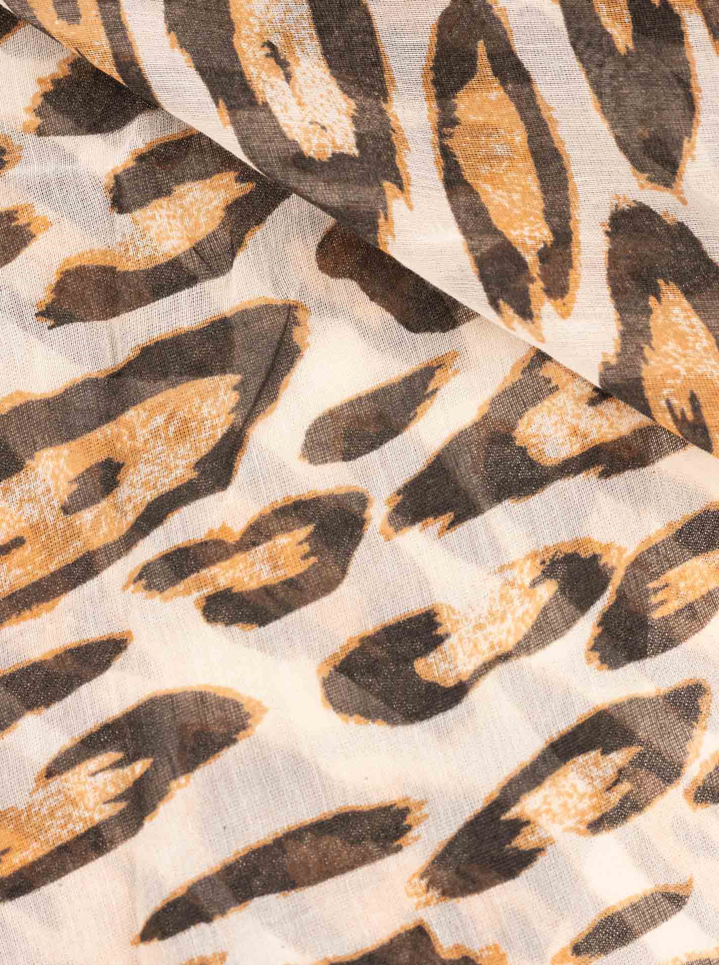 Schal Tuch "Leo Style" Beige