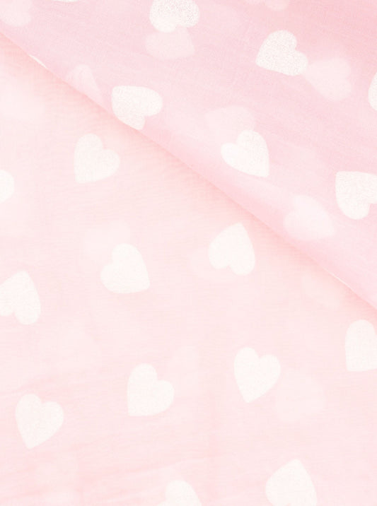 Loop Tuch "Herzen" Rosa