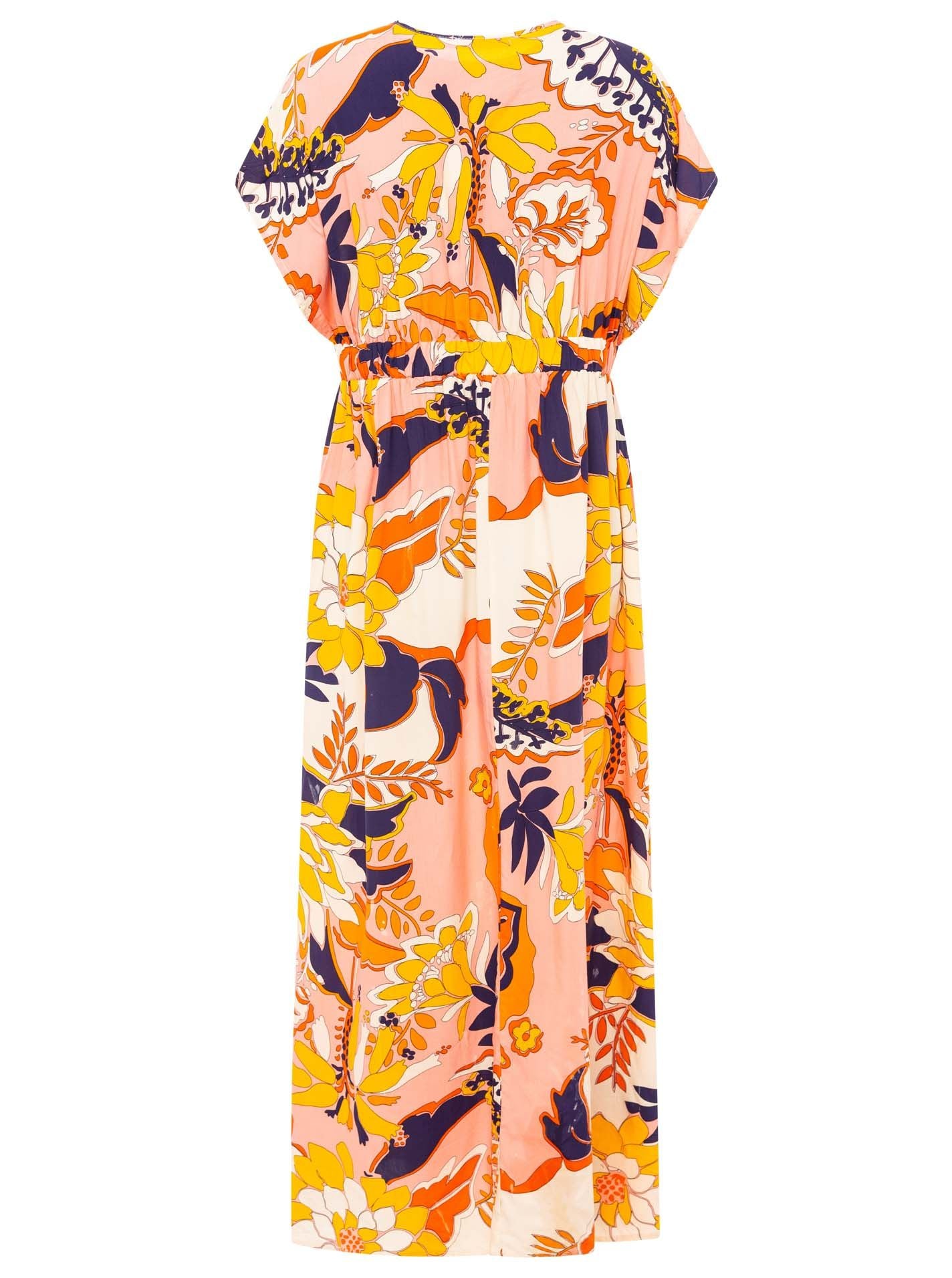💕 Zwillingsherz Maxikleid "Flowervibes" Rosa