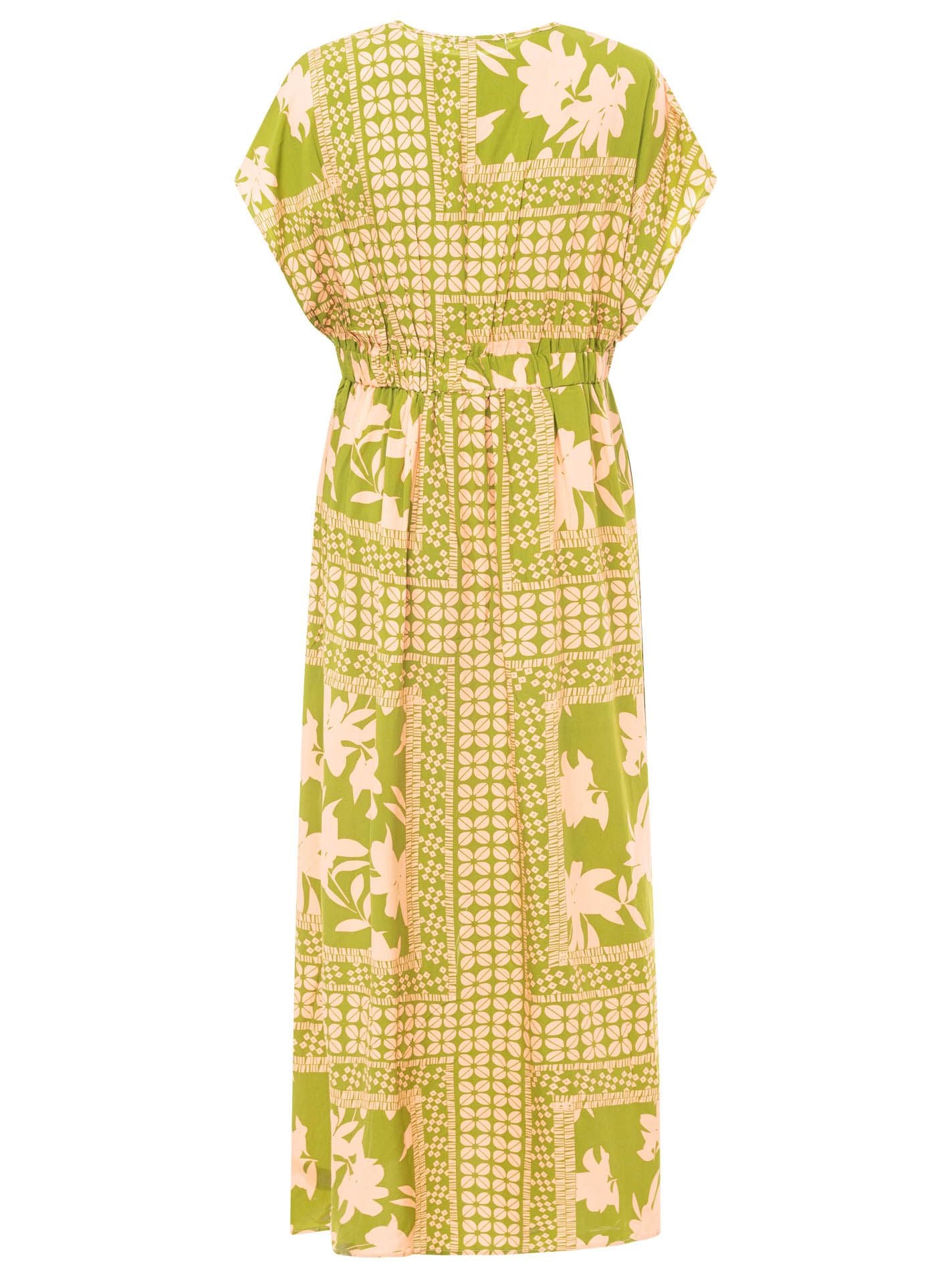 💕 Zwillingsherz Maxikleid "Flowervibes" Grün