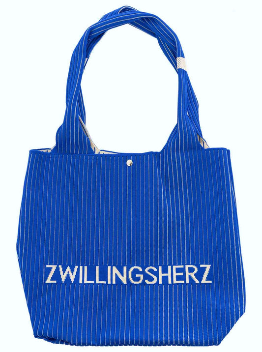 💕 Zwillingsherz Shopper "Zwillingsherz" Royalblau