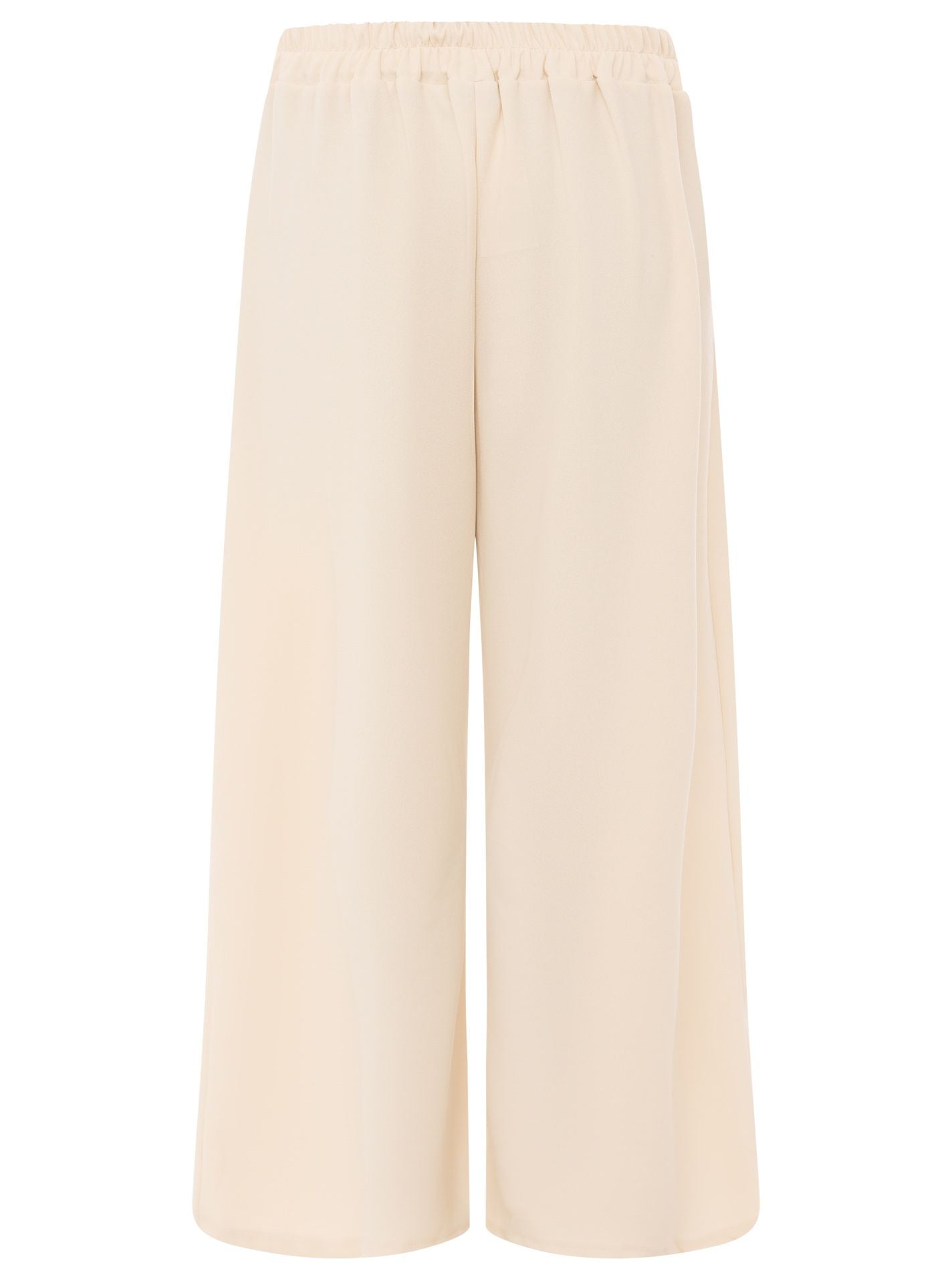 💕 Zwillingsherz Oversize Stoffhose "Bundfalte" Hellbeige
