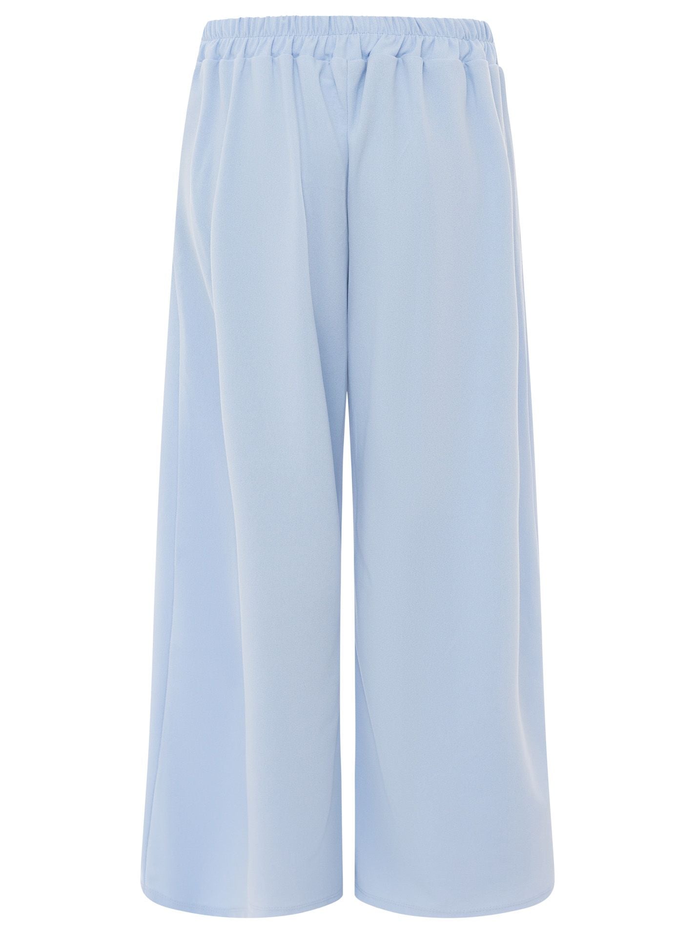 💕 Zwillingsherz Oversize Stoffhose "Bundfalte" Hellblau