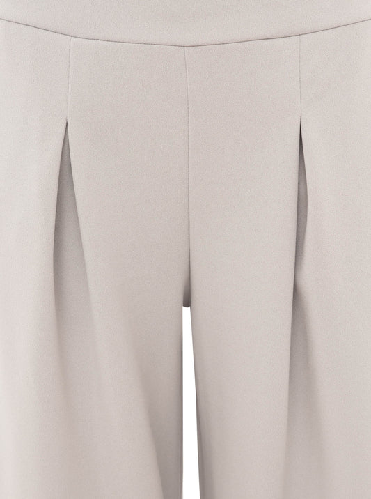 💕 Zwillingsherz Oversize Stoffhose "Bundfalte" Grau