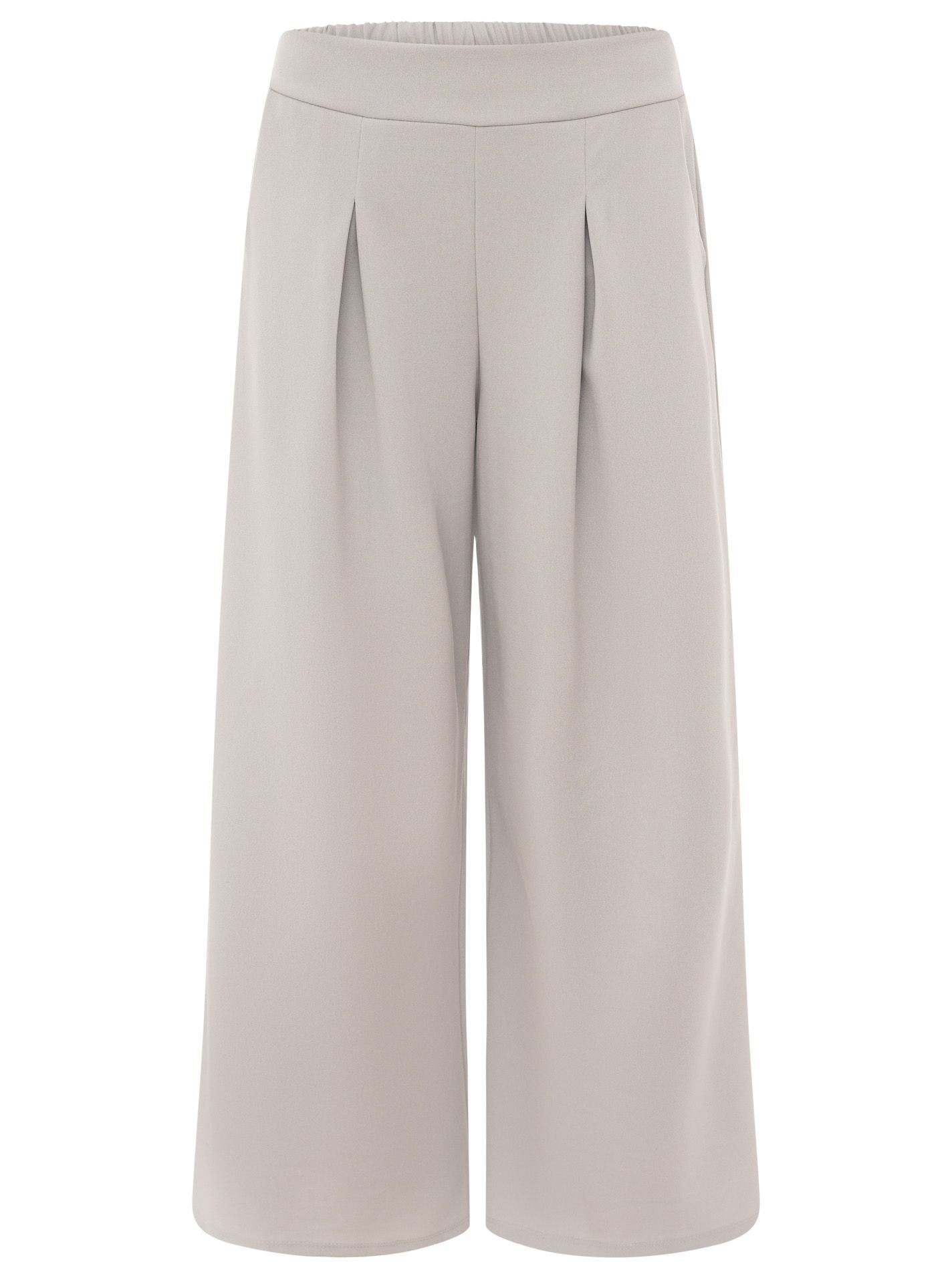 💕 Zwillingsherz Oversize Stoffhose "Bundfalte" Grau