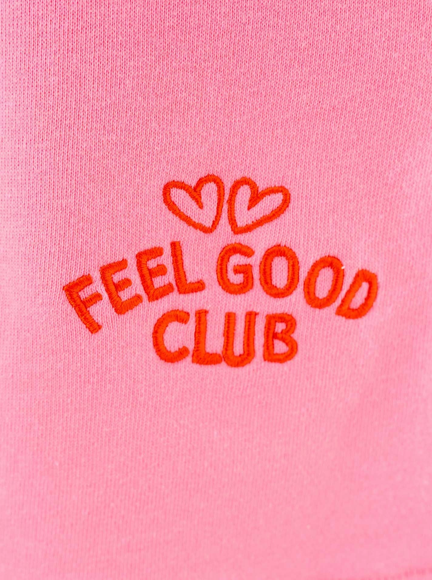💕 Zwillingsherz Shorts "Feel Good Club" Pink