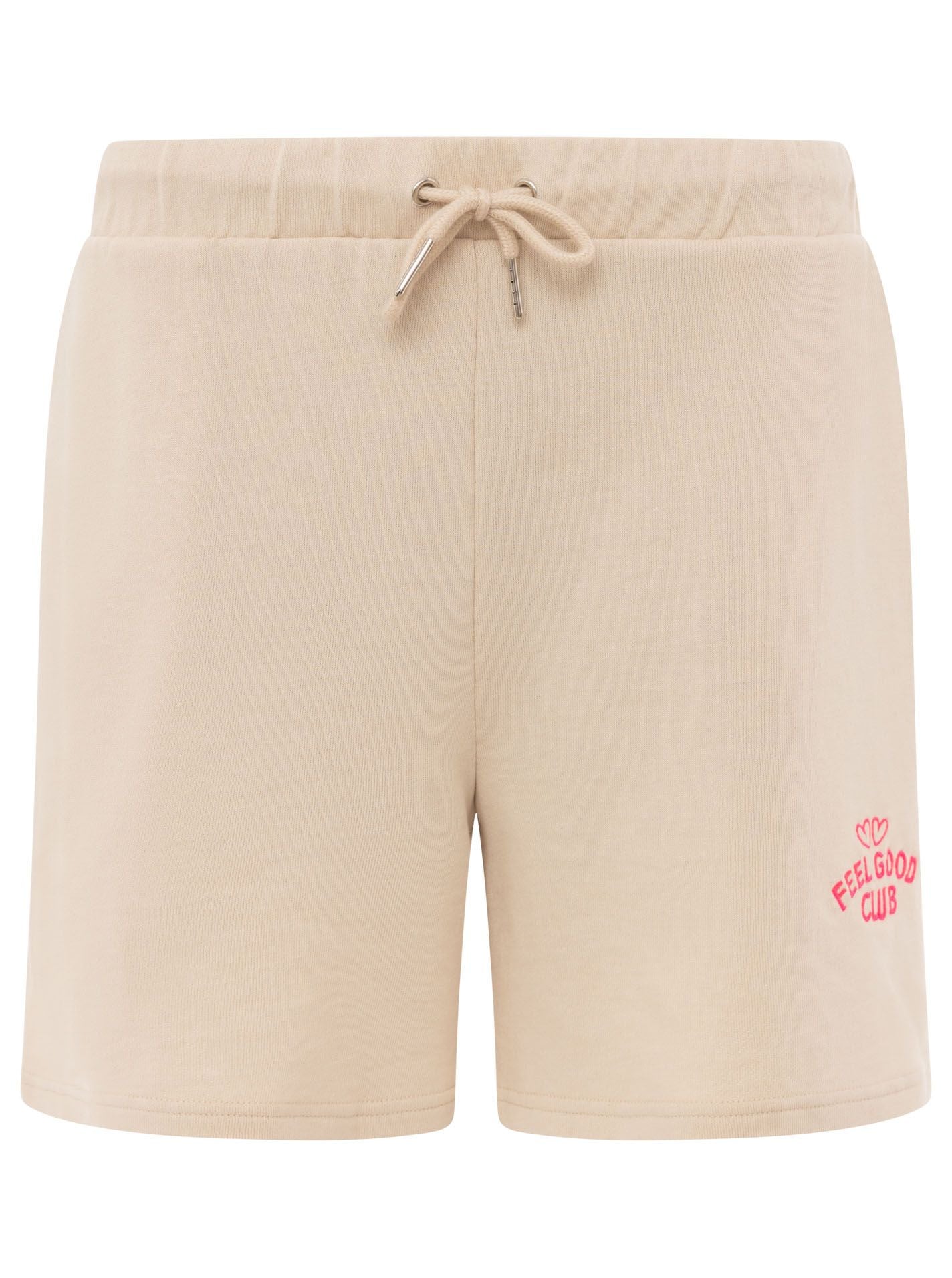 💕 Zwillingsherz Shorts "Feel Good Club" Beige