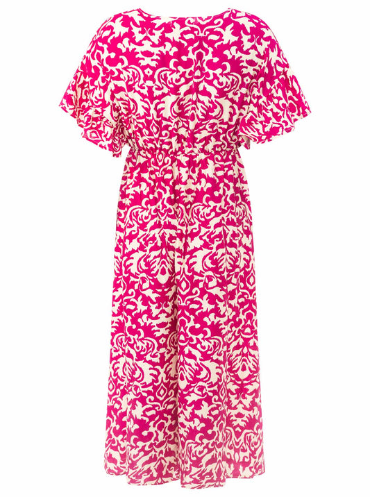 💕 Zwillingsherz Maxikleid "Ornamente" Pink