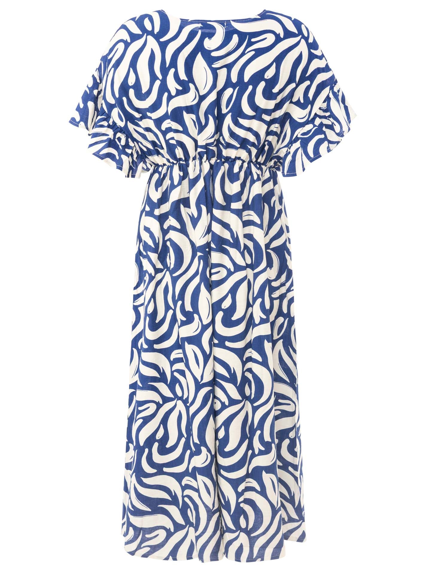 💕 Zwillingsherz Maxikleid "Allover Ornamente" Blau