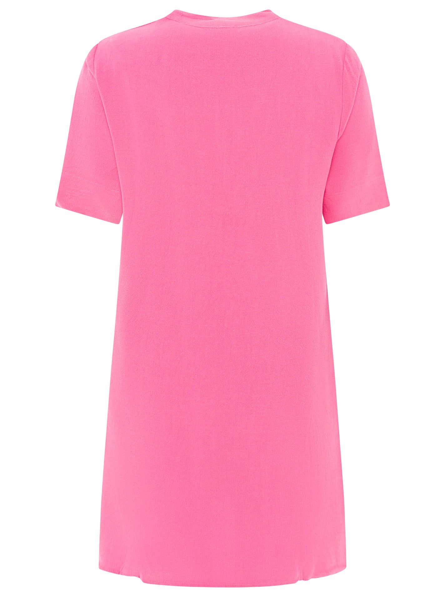 💕 Zwillingsherz Tunika Leinenmix "Uni" PInk