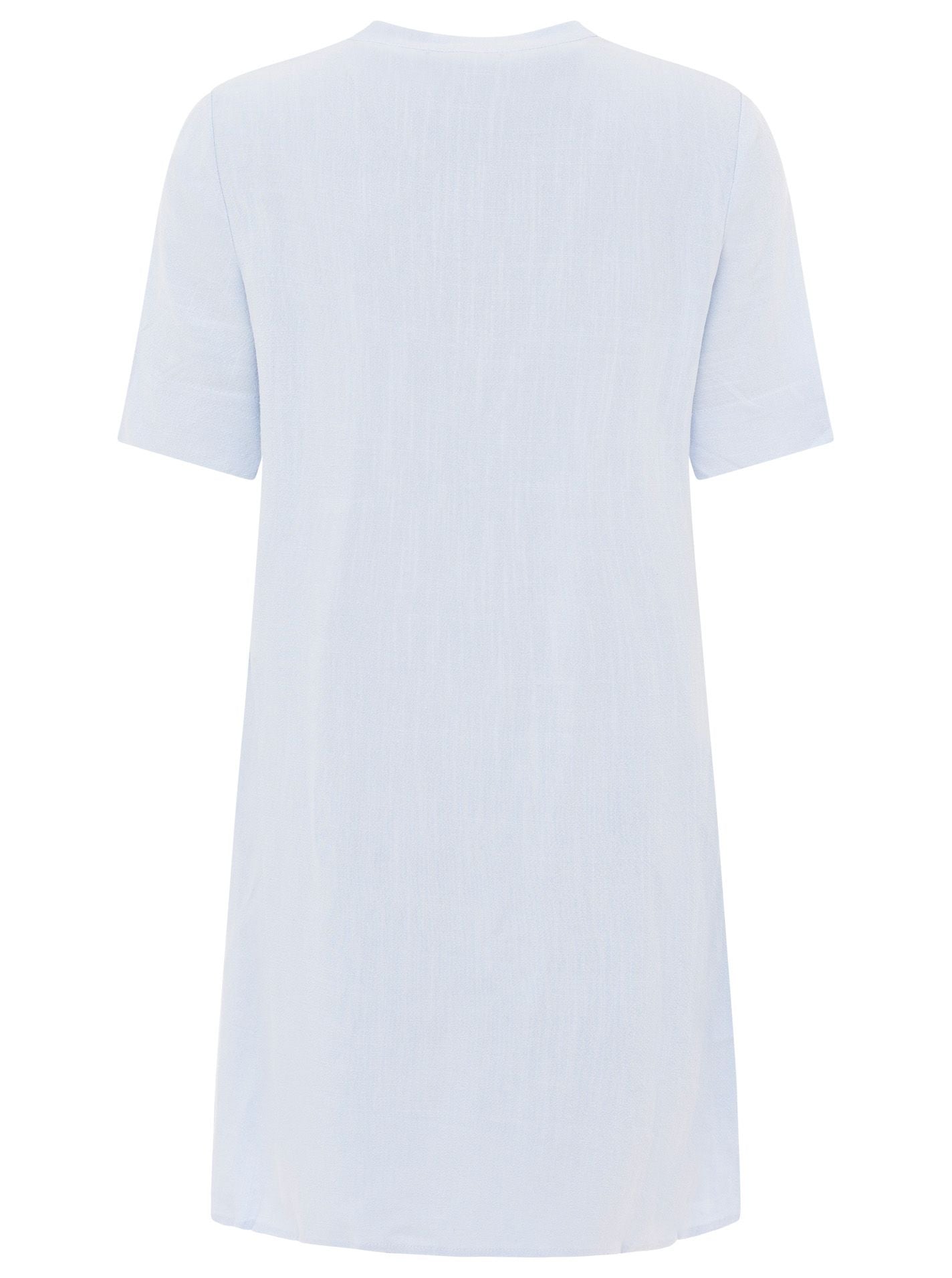 💕 Zwillingsherz Tunika Leinenmix "Uni" Hellblau