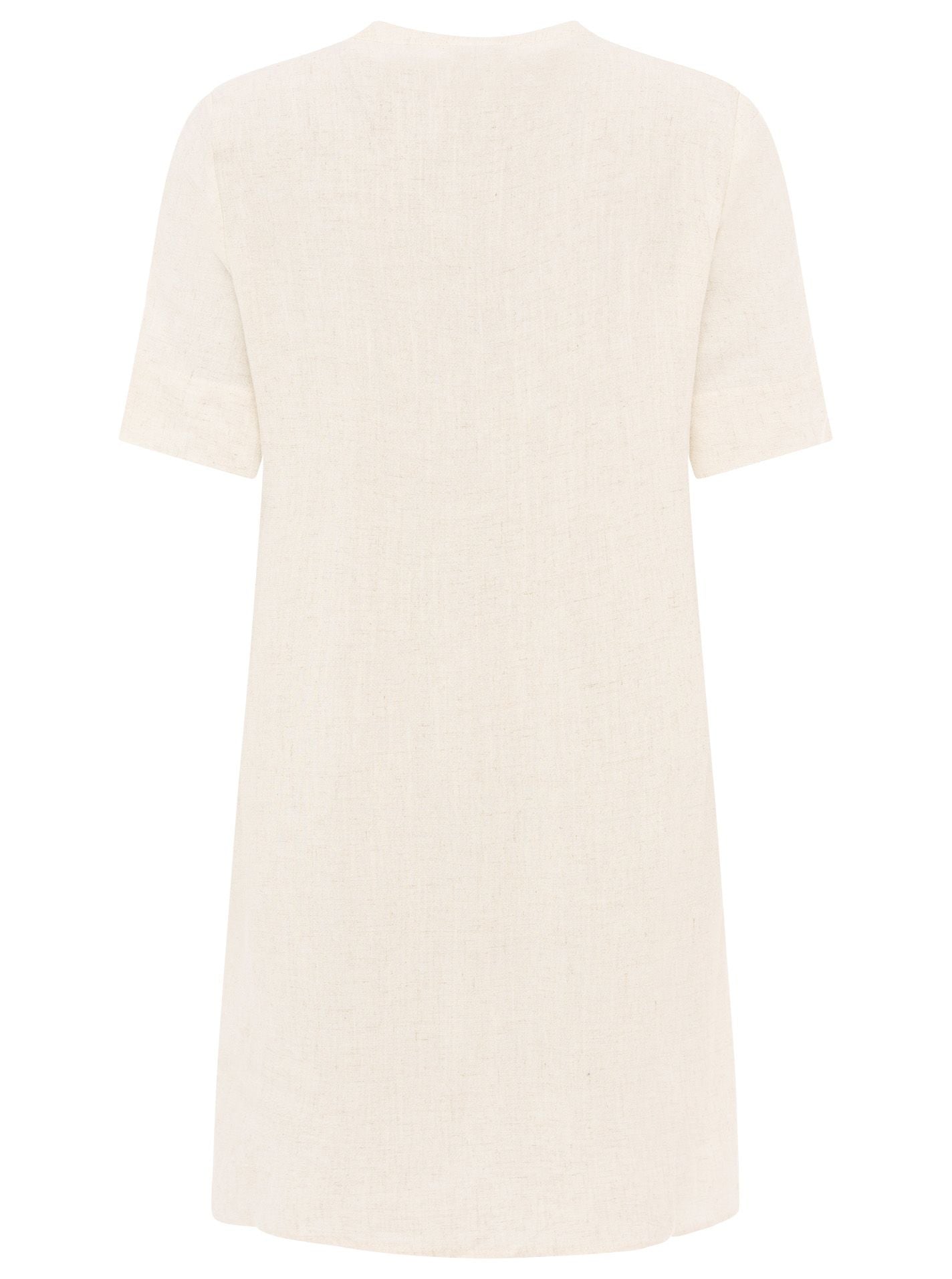 💕 Zwillingsherz Tunika Leinenmix "Uni" Beige