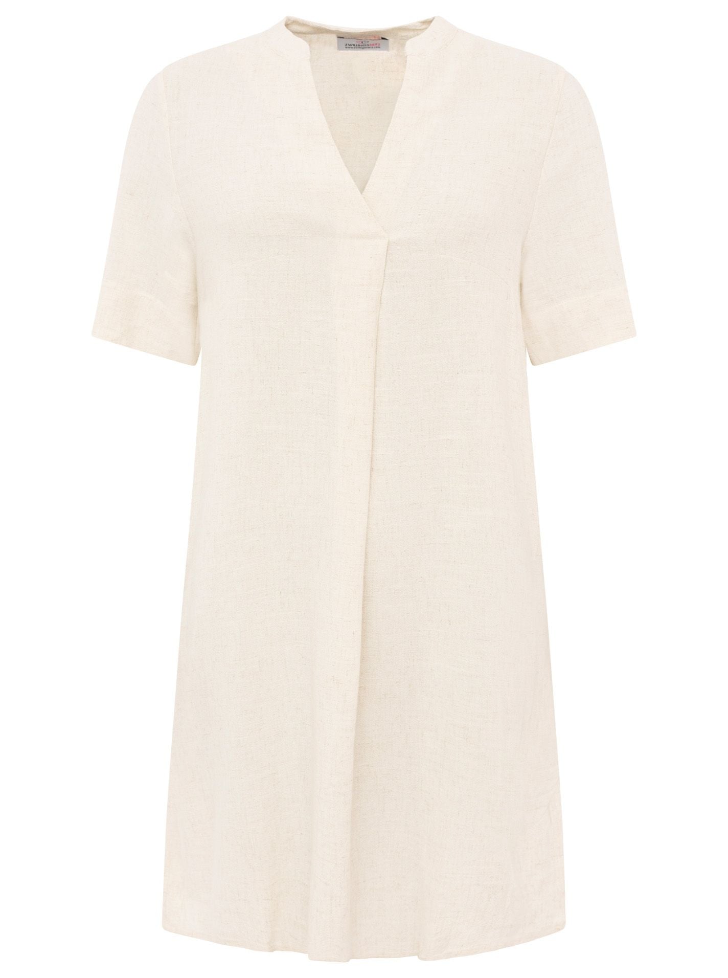 💕 Zwillingsherz Tunika Leinenmix "Uni" Beige