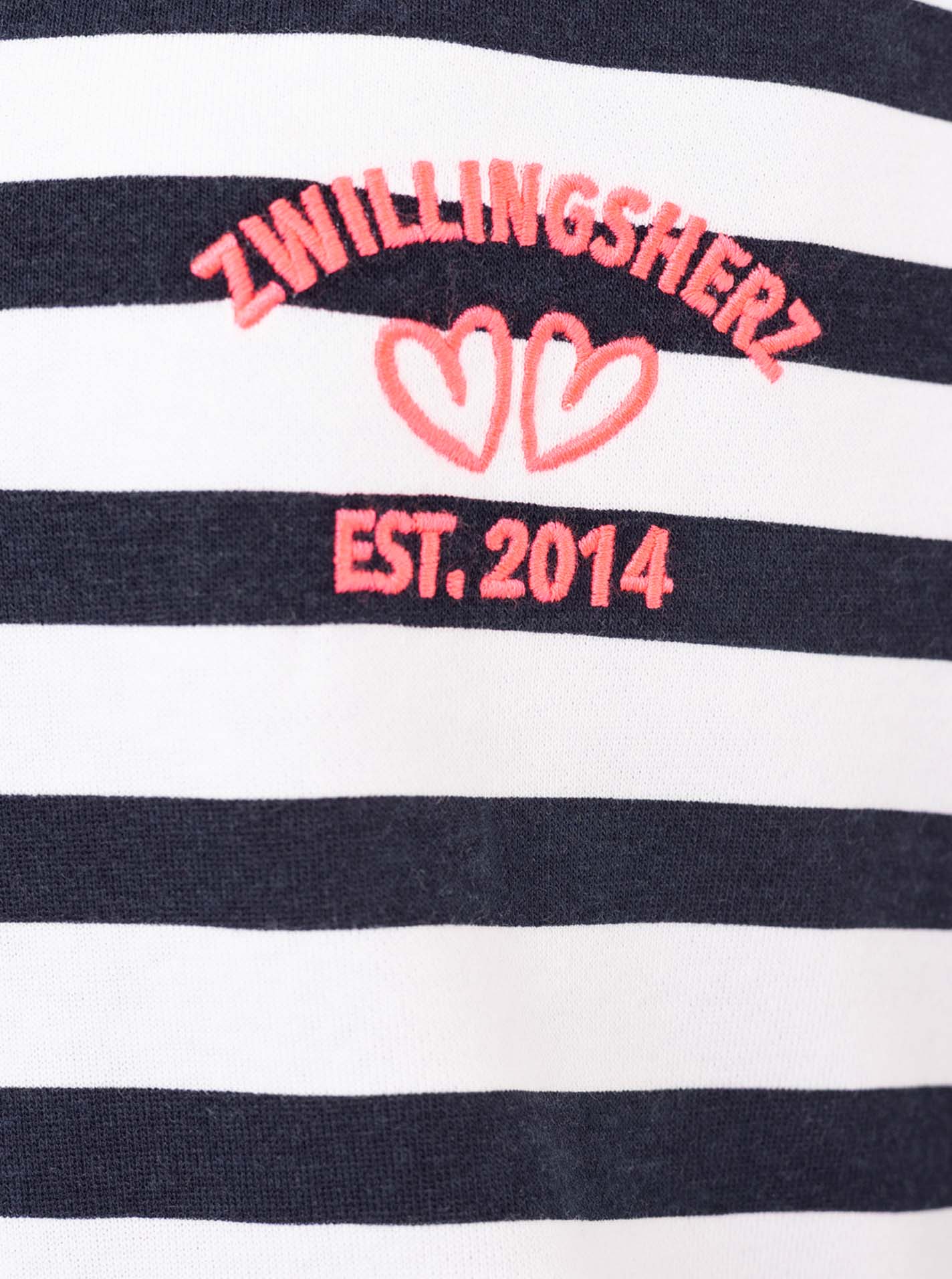 💕 Zwillingsherz Sweatshirt "V-Neck" Navy