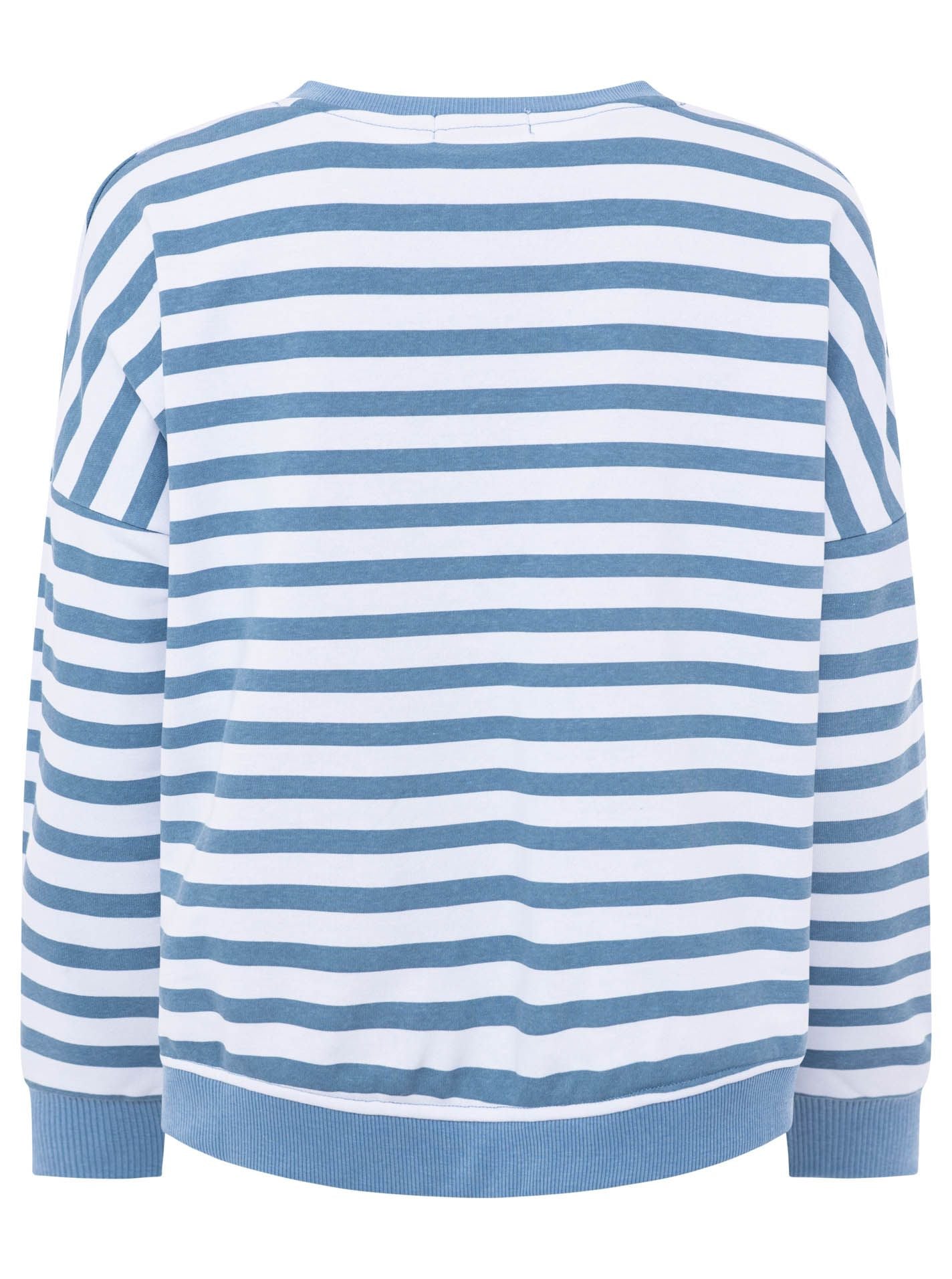 💕 Zwillingsherz Sweatshirt "V-Neck" Jeansblau