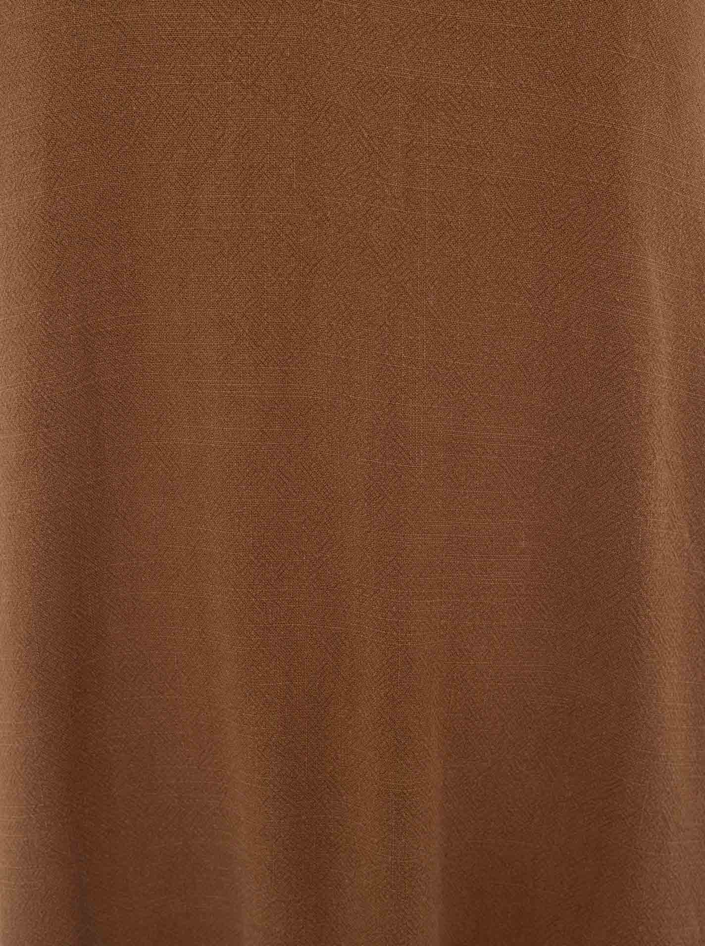 💕 Zwillingsherz Trägerkleid Leinenmix "Uni" Braun
