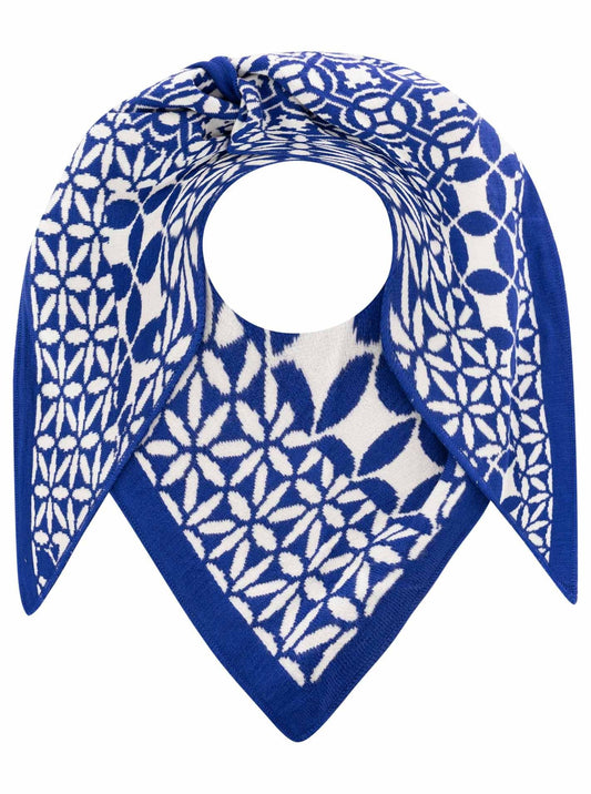 💕 Zwillingsherz Dreieckstuch "Luxus II" Blau