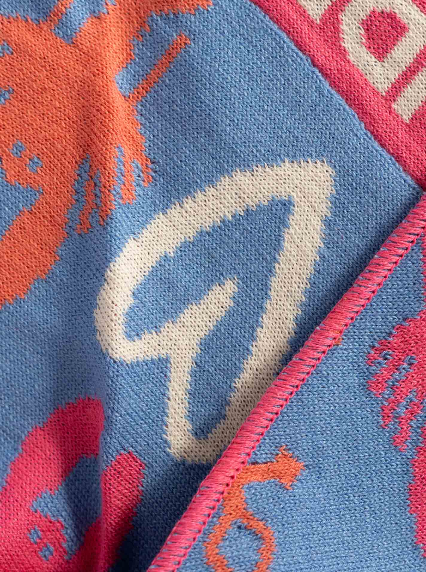 💕 Zwillingsherz Dreieckstuch "Anker Hummer I" Blau