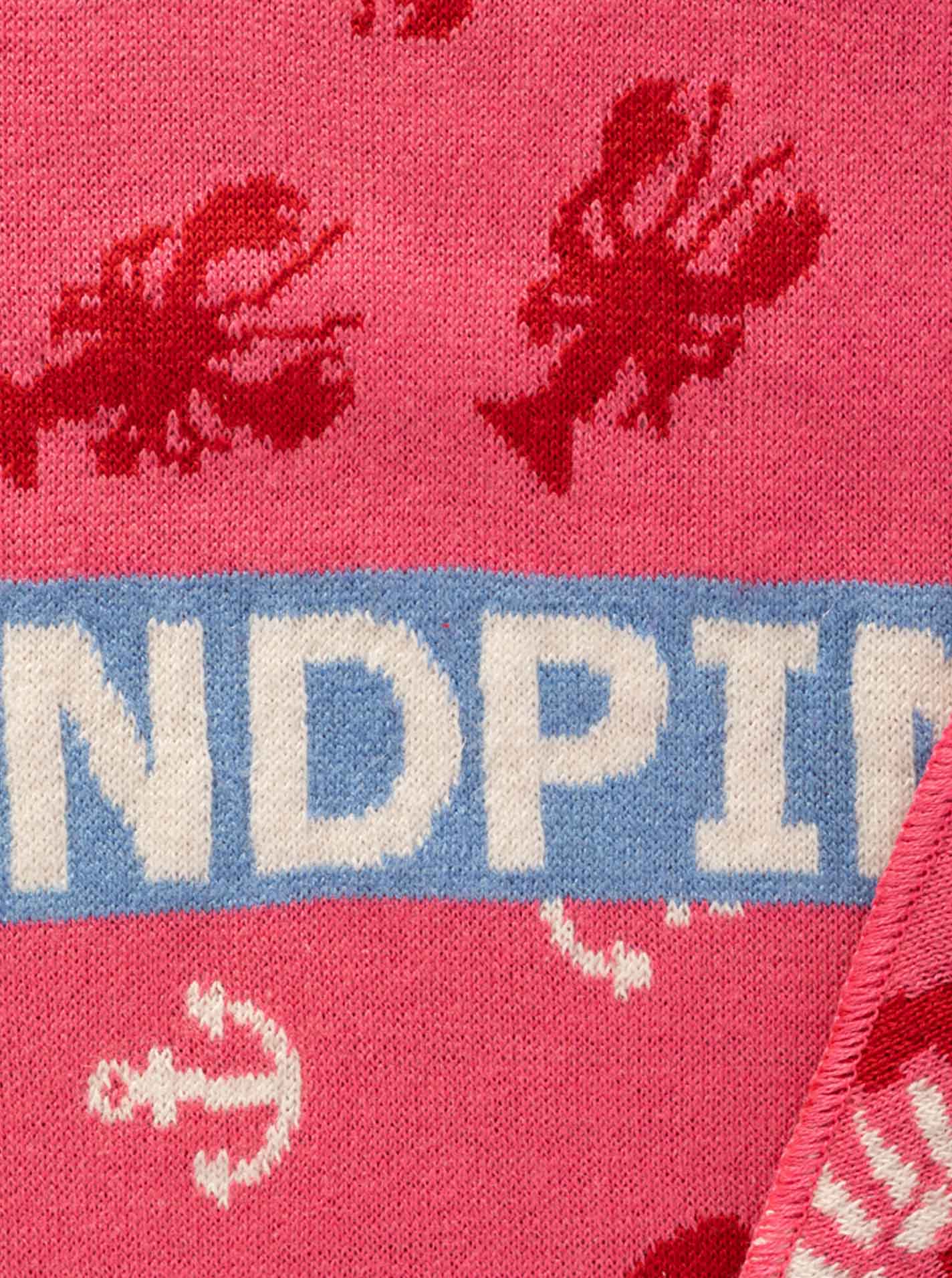 💕 Zwillingsherz Dreieckstuch "Anker & Herzen" Pink