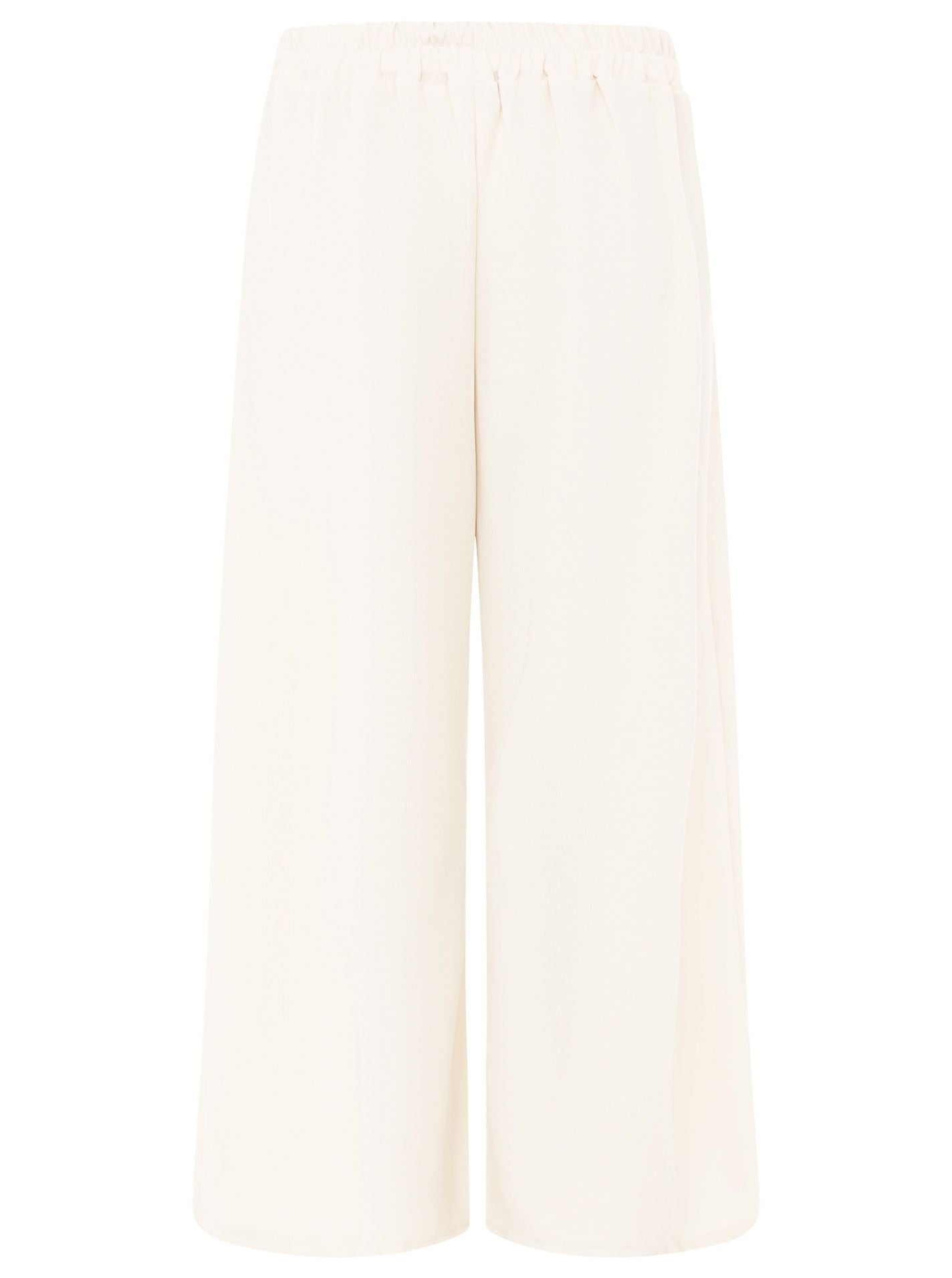 💕 Zwillingsherz Oversize Stoffhose "Bundfalte" Weiß