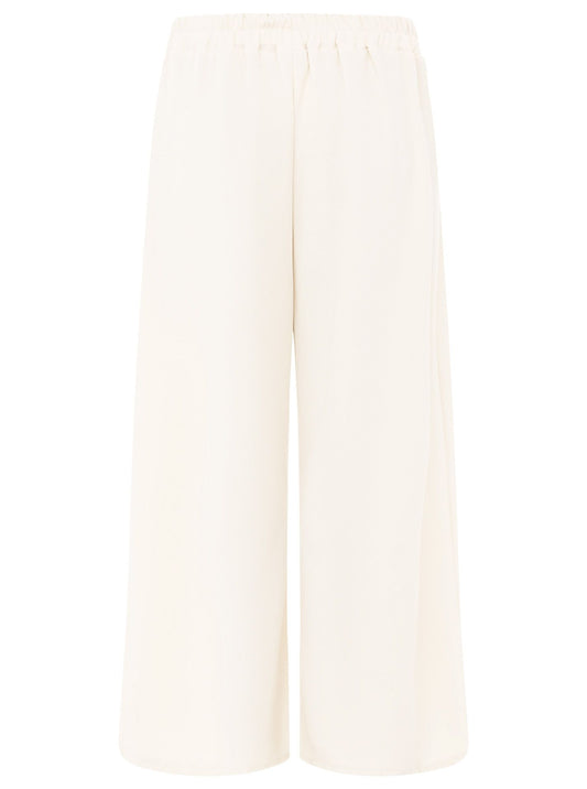 💕 Zwillingsherz Oversize Stoffhose "Bundfalte" Weiß
