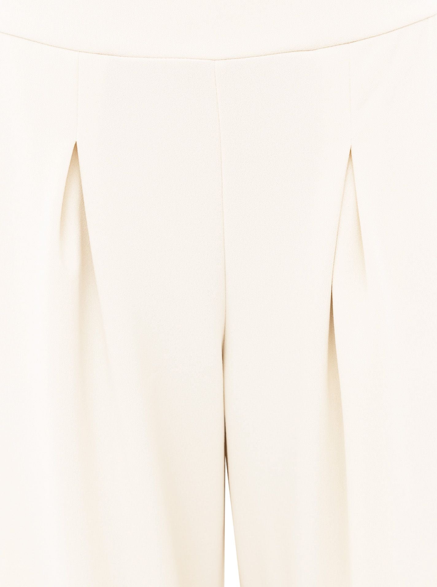 💕 Zwillingsherz Oversize Stoffhose "Bundfalte" Weiß