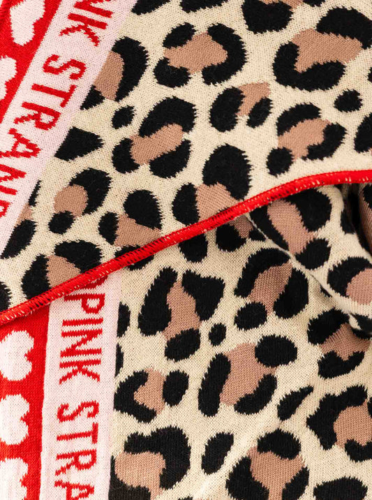 💕 Zwillingsherz Dreieckstuch "Strandpink Herz Leo" Beige