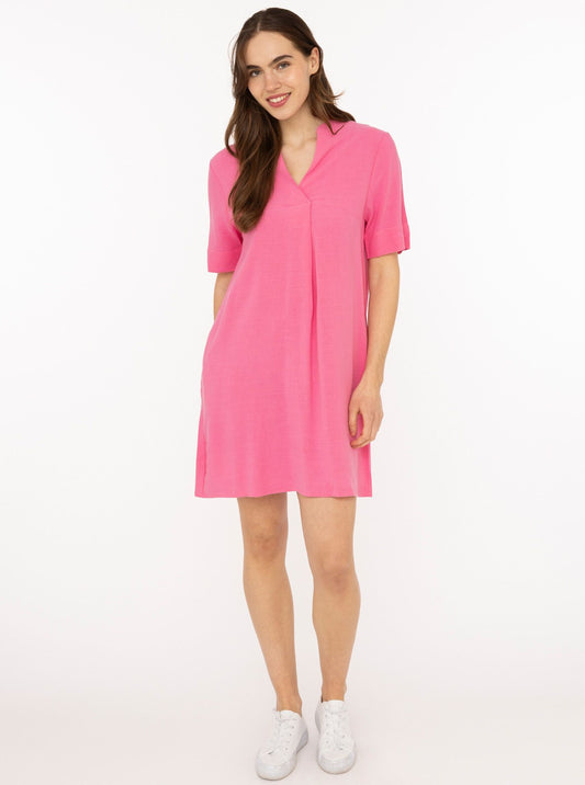 💕 Zwillingsherz Tunika Leinenmix "Uni" PInk