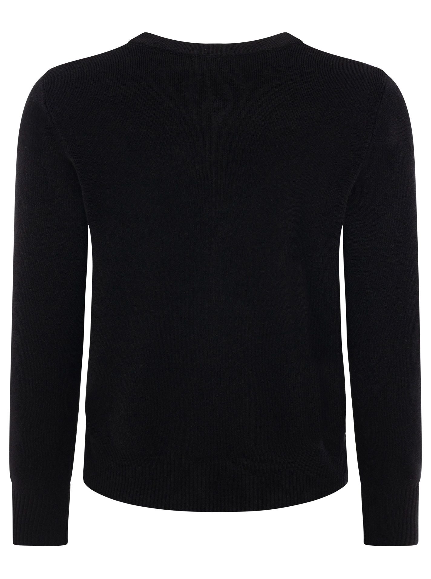 💕 Zwillingsherz Cardigan mit Knöpfen "Uni" Schwarz